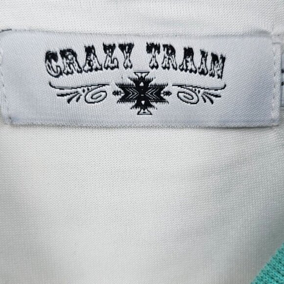 Crazy Train Womens M Full Zip Aztec Western‎ Bomber Jacket - Picture 2 of 7